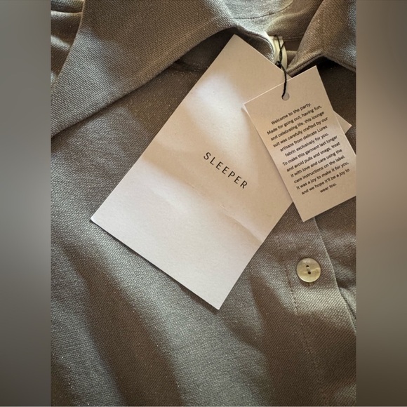 SLEEPER Metallic Lounge SuitPants In Silver
Lurex, European Made,
$239 $372 - Picture 6 of 12